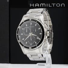 [Near MINT w/ Box] HAMILTON Jazzmaster H375120 Chronograph Quartz Men's Watch