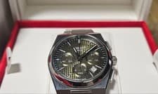 TISSOT PRX Chronograph Green Automatic Watch Used with Strap scratches