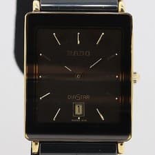 RADO 160.0243 Mens Quartz Working Dress Watch Authentic Collectible Rare Japan
