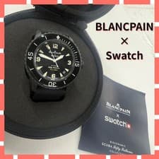 [B1eM] Swatch �~ Blancpain Scuba Fifty Fathoms Black Automatic [k9m]