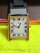 Seiko Tank 7430-4000 Men's Rectangle Watch 24x33mm Battery Edited Used