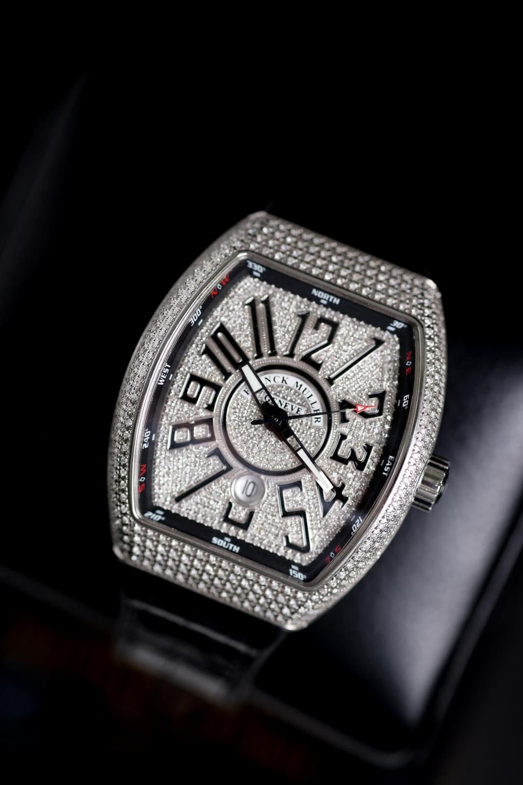Franck Muller Vanguard V45 Full Set Bussdown Fully Iced Out