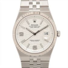 Rolex Land-Dweller 40 127334 SS×WG SS AT Silver Honeycomb motif dial