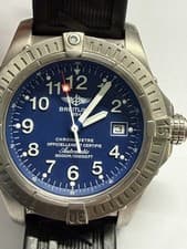 Breitling Avenger Seawolf E17370 44mm Black Arabic Titanium Mens Head Only