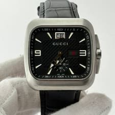 Gucci Coupe 131.3 Quartz Men's Watch Black Dial Square Working from JP Authentic