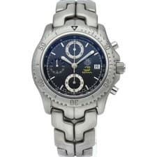 Tag Heuer Link Senna Limited 4000 Chronograph CT5114 Automatic 42mm Black Men's
