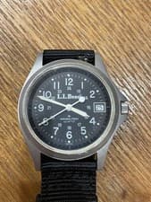 Hamilton LLBean Khaki Quartz Watch Old Logo Timepiece Vintage Wristwatch Mens