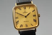 [Near MINT] Omega Geneve Cal.625 Ref.511.0415 Square Gold Dial 27mm Men's Watch