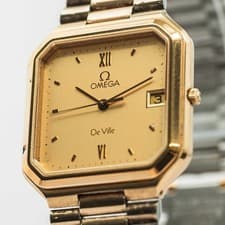 No Tariffs *Vintage 1984* OMEGA De Ville Cal.1430 Quartz Roman Octagon 29mm Mens