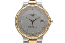 Vintage Longines Conquest VHP L1.613.3 Gold Dial Date 35mm Quartz Mens*Exc+5*