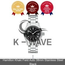 Hamilton Khaki Field Auto 38mm Stainless Steel Black Express