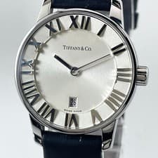 TIFFANY & co. Atlas Dome Roman Stainless Steel Watch Mens 060270721