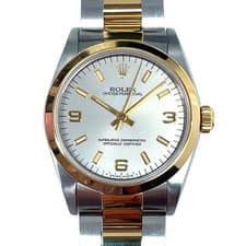 Rolex Oyster Perpetual 67483 Grey Dial Oyster Bracelet Two-tone 18K 31mm 1995