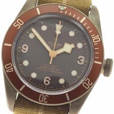 TUDOR WATCH 79250BM HERITAGE BLACK BAY BRONZE/NYLON AUTOMATIC BROWN DIAL MEN'S