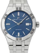 MAURICE LACROIX Icon Automatic AI6008 SS002 430 1 42mm Blue Dial Box Card #T384