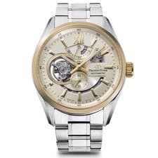 Orient Star RKAV0124G Automatic Open Heart Skeleton Watch Gold