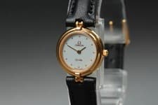 [Near MINT] Vintage 1984 OMEGA De Ville Cal.1450 Quartz Gold 20mm Women's Watch