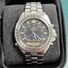 Breitling Flutron Quartz Watch Men’s 41mm Analog-Digital Official