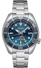 Seiko SFK001 Prospex GMT Sea Sumo Blue Dial 45 mm Steel Diver Solar Men's Watch