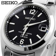SEIKO Men s Watch Radio Controlled Solar SPIRIT  Regular  SBTM229