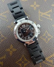Cartier Pasha Seatimer Black Dial Bracelet Black Dial L-Swiss-L