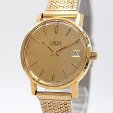 Vintage 70's [NEAR MINT] OMEGA Seamaster 166.0202 Gold AT Men's From JAPAN Z144