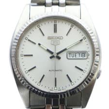 SEIKO 5 Five 7S26 0500 Watch Automatic Date with Day Date Silver Color GY18 MQ M