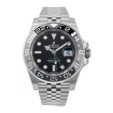 Rolex GMT-Master II Ref.126710GRNR Stainless Steel Black Dial Automatic Watch
