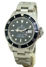 ROLEX MEN's SUBMARINER 16800 AUTOMATIC DIVER's WATCH C. 1981 TRITIUM DIAL/HANDS