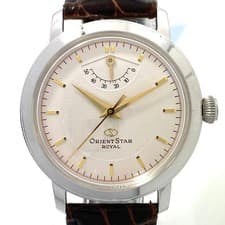 ORIENT STAR Royal EG04-C0 Hand-Wind Silver, See-Through Caseback