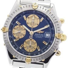 BREITLING Chronomat Bikoro B13352 Date Navy / Gold Dial Automatic Men's _951653