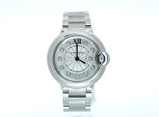 Cartier Ballon Bleu 28mm WE902073 3009 Silver Diamond Dial 2016 - Box & Paper