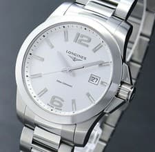 LONGINES Conquest L3.759.4 Quartz Date Men's Watch Authentic From Japan