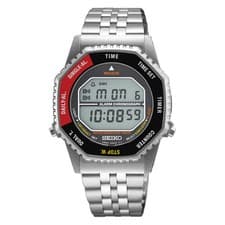 *BRAND NEW* Seiko Rotocall Quartz Chrono Digital Gray Dial Men's Watch SMGG19