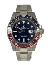Rolex GMT-Master II 18K White Gold & Ceramic Men's Watch, 126719BLRO-0003