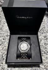 Hamilton Jazzmaster Viewmatic H325650 Automatic Watch Open Heart, Black Dial