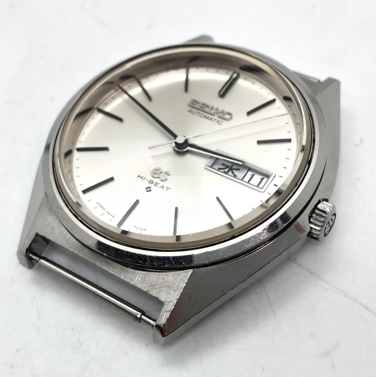 [w2366] GRAND SEIKO 5646-7010 GS HI-BEAT Overhauled Automatic EX