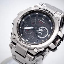 CASIO Radio Solar Watch Composite Band Black Dial 54mm Quartz Tough Model