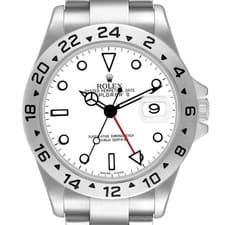 Rolex Explorer II Steel Parachrom Polar White Dial Mens Watch 16570