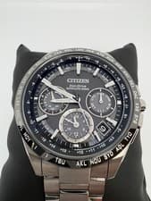 CITIZEN ATTESA Satellite Wave F900 Titanium Black Dial Chronograph Timepiece