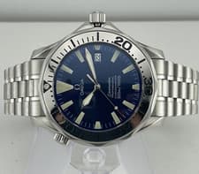 Omega Seamaster Pro 300M SMP Electric Blue Wave Dial Peter Blake Full Size 41mm