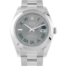 Rolex Datejust 41 Wimbledon Dial Steel Oyster Watch 126300