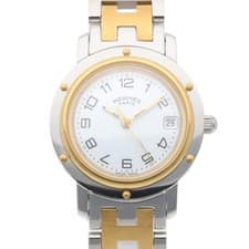 Hermes Clipper Watch Stainless Steel CL4.220 Quartz Ladies  HERMES Used from JAP