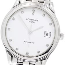 LONGINES Flagship L4.774.4 Date 12P diamond white Dial Automatic Men's_942755