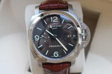 Panerai Pam00320 Luminor Marina 1950 GMT Pam 320 44m w/ BOX AND PAPERS! SERVICED