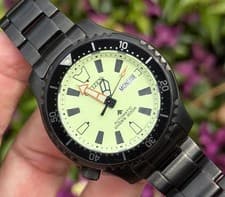 Citizen NY0155-58X Promaster Dive Men Automatic Black IP Watch ISO Luminous