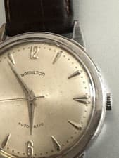 Vintage 1954 Hamilton K-500 Automatic Cal. 658 33mm Men's Stainles New lens