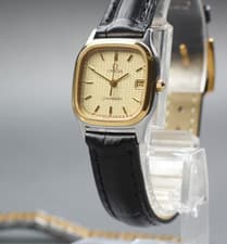 1984 Near MINT OMEGA Seamaster 23mm 796.0875 Quartz Gold Roman Women's Vintage