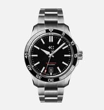 Christopher Ward C60 Trident Pro 300 38mm Date Black Auto Diver Watch Men's