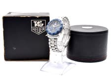 New battery [EXC+5 /Box] Tag Heuer Formula1 Chronograph 570.513 Blue Dial Quartz